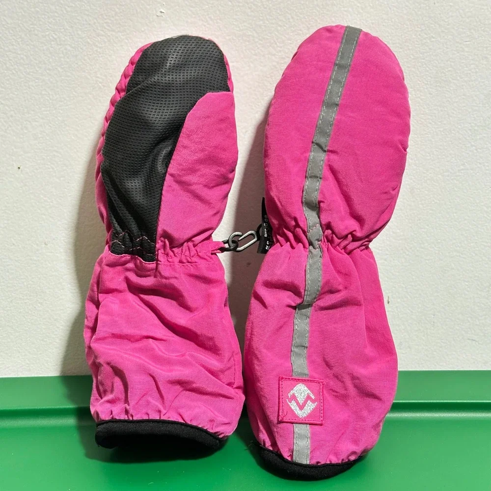 Kids Thinsulate 80 Gram Winter Mittens‎ Hot Pink One Size